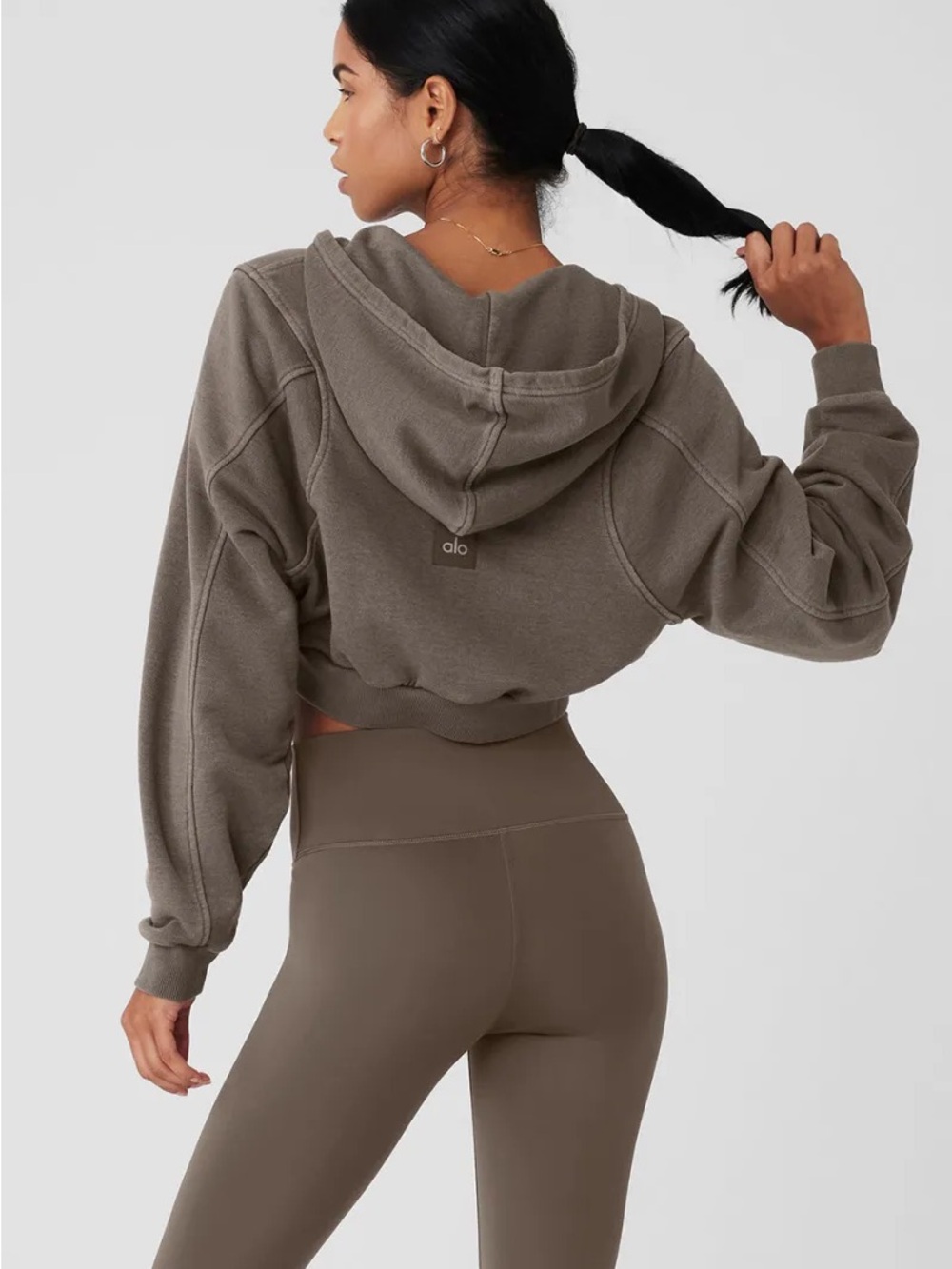 ALO Yoga Sweet Escape Hoodie - Olive Tree Wash